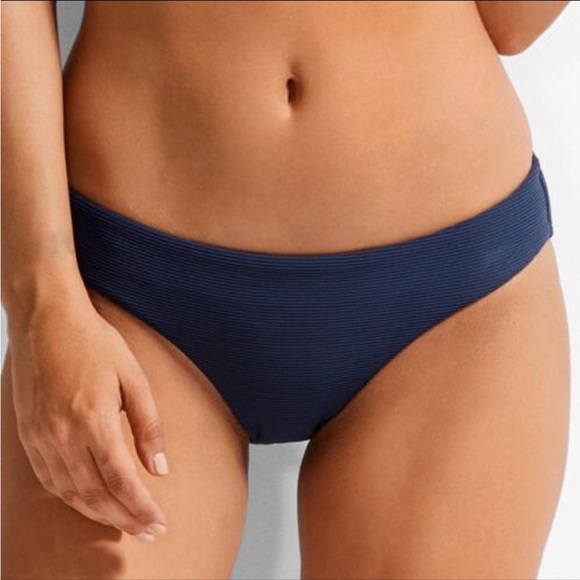 Seafolly by Miléa Mini Rib Pink Hipster Bikini Brief - Picture 7 of 9